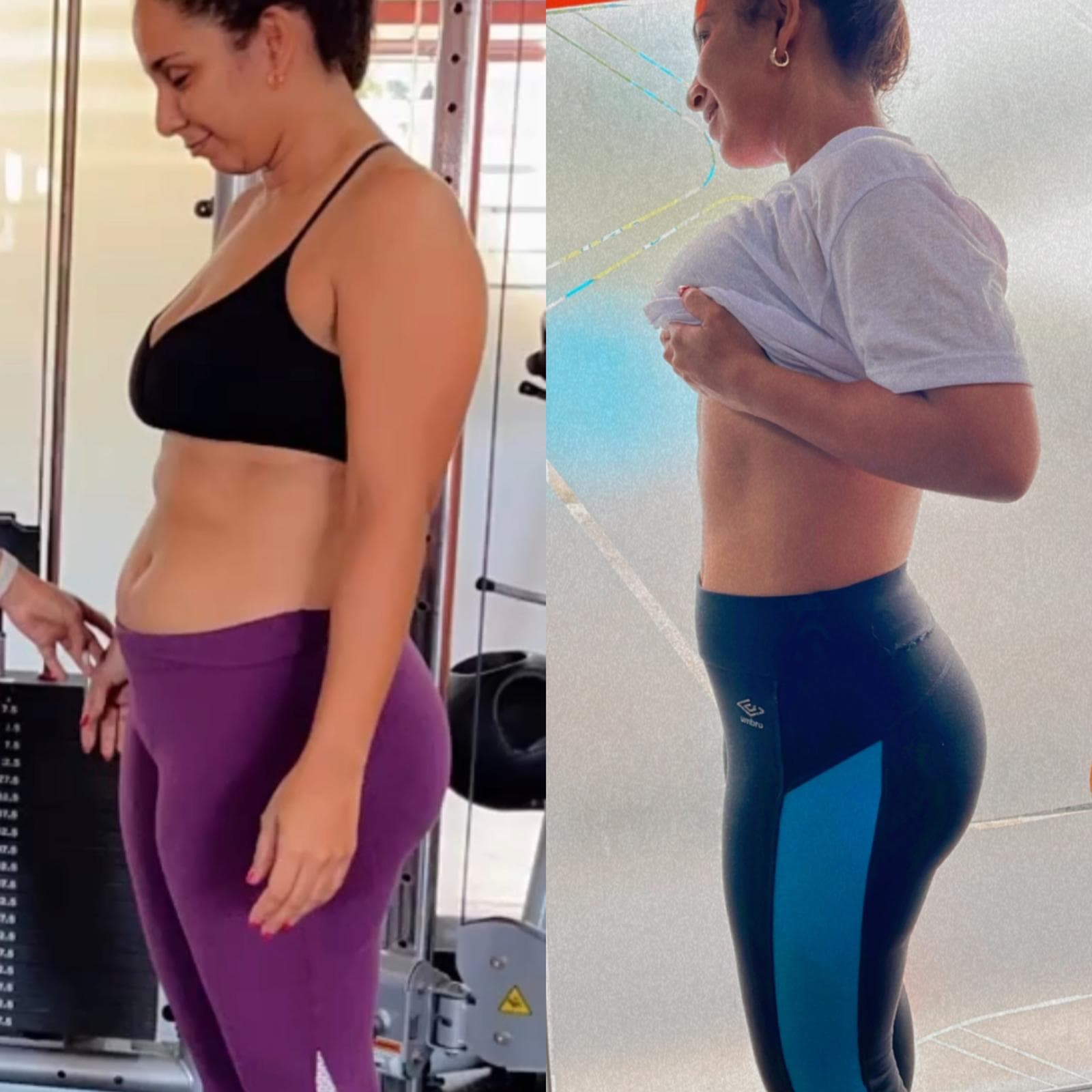 Antes y después de Maria, -9kg en 3 meses