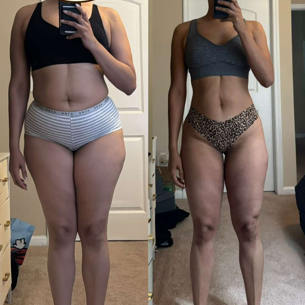 Antes y después de Yarisa, -9kg en 3 meses